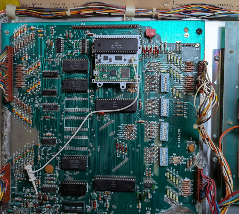 Installed on a Bally board