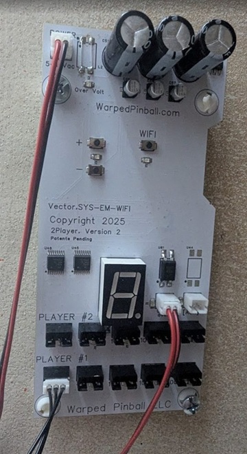 Sensors wired to the main board