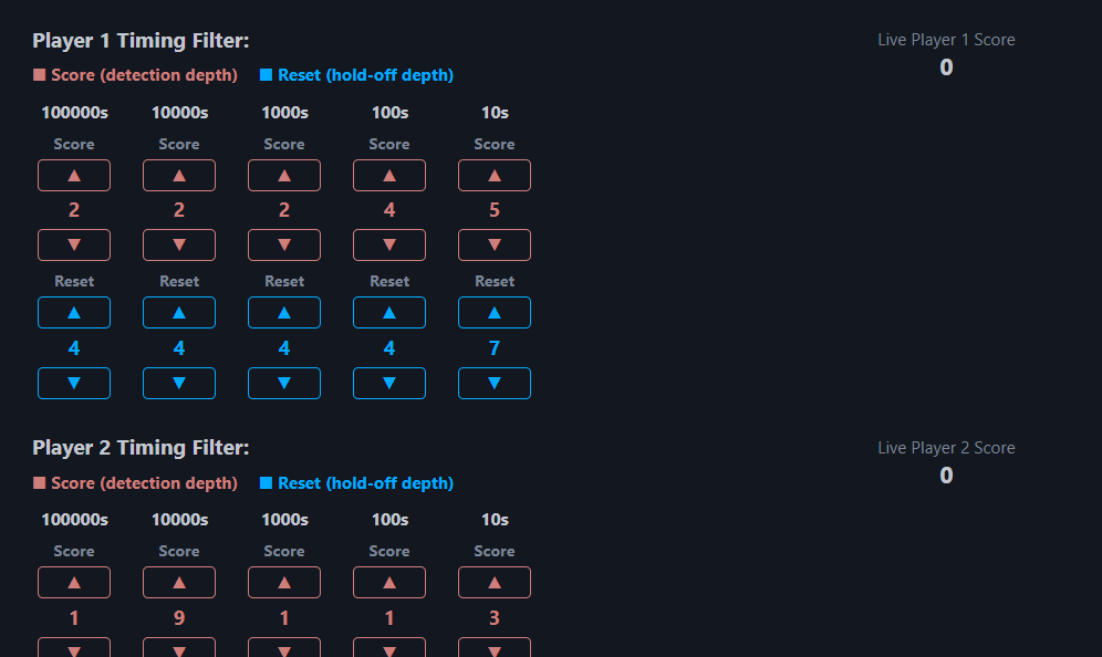 Timing adjustment controls