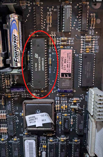 Williams/Bally WPC 95 chip location
